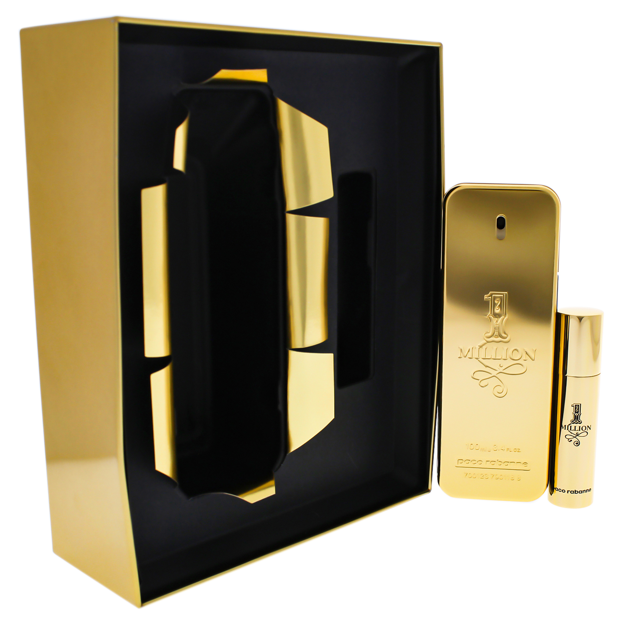 1 Million By Paco Rabanne  2 Pc Set 34oz Edt Spray 034oz Edt Mini Spray